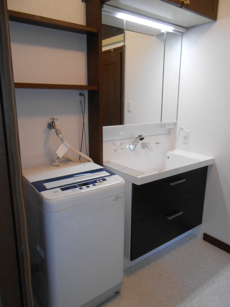 洗面所改修工事（洗面台交換 奈良） | トータルサービス奈良 - 住まい・お庭・暮らし トータルメンテナンス