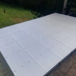 テラス屋根改修（ガルバリウ波板設置）　奈良市