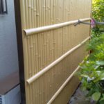 人工竹垣工事　奈良市